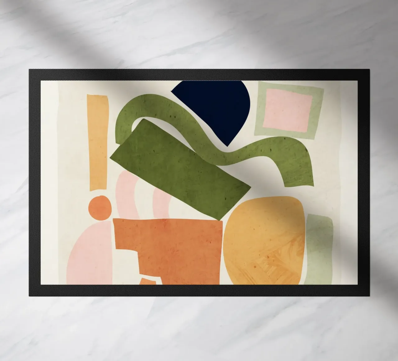 Geometric Abstract Forms doormat by ThingDesign