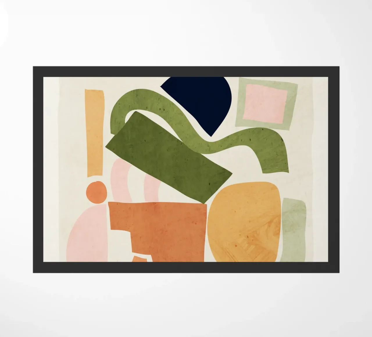 Geometric Abstract Forms doormat by ThingDesign