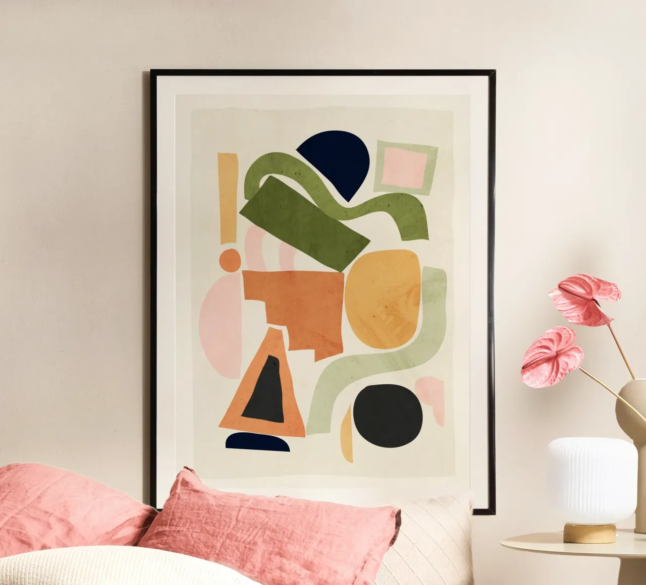 Geometric Abstract Forms poster by ThingDesign