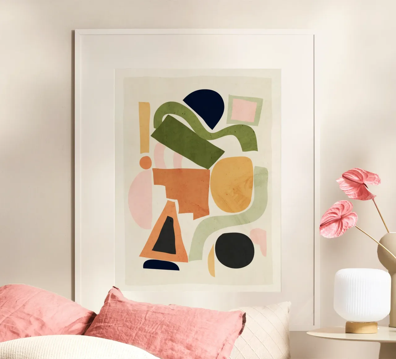 Geometric Abstract Forms poster by ThingDesign