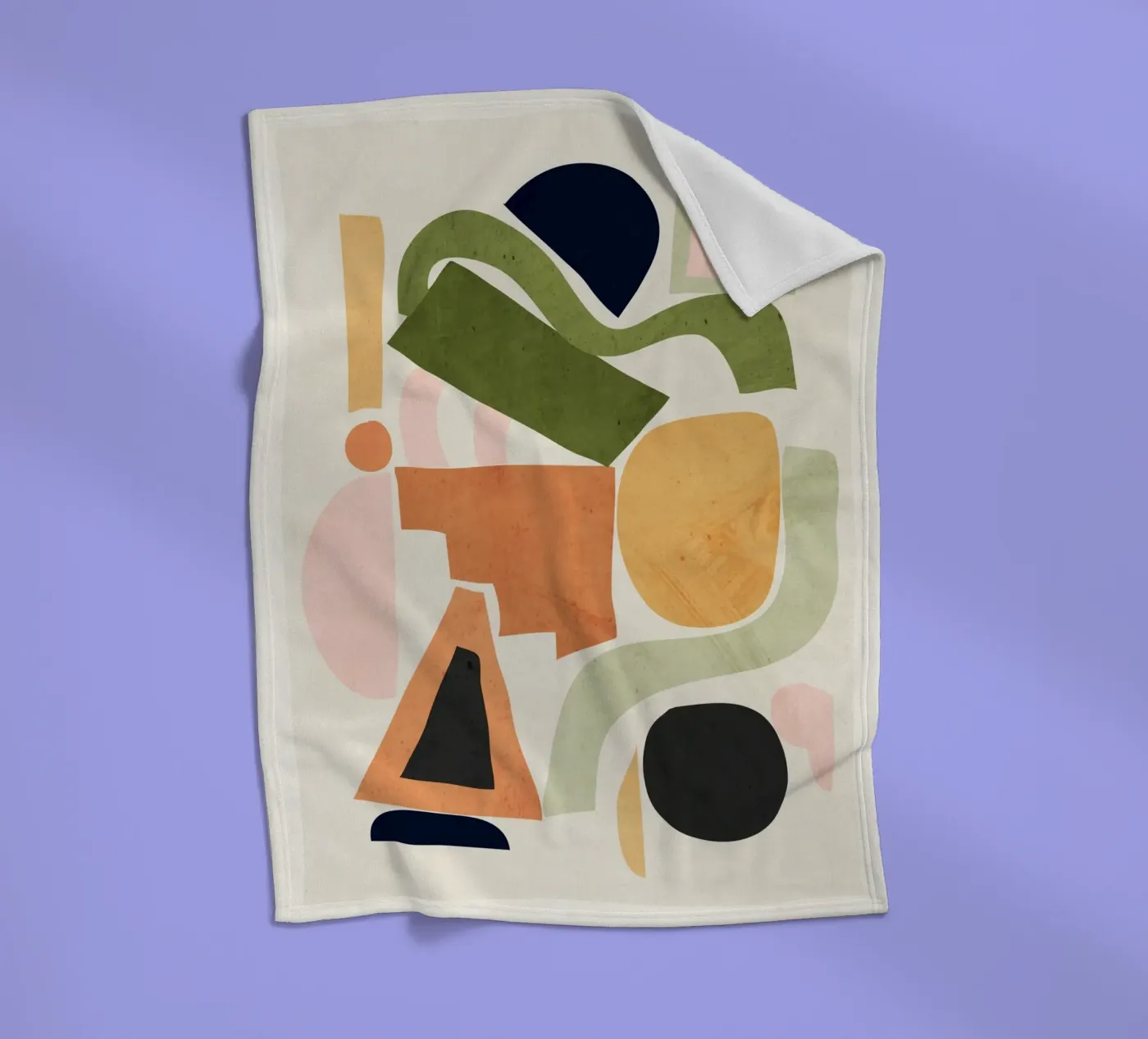 Geometric Abstract Forms fleecedeken van ThingDesign