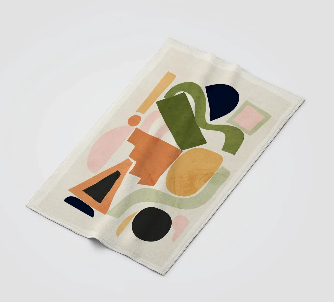 Geometric Abstract Forms fleecedeken van ThingDesign