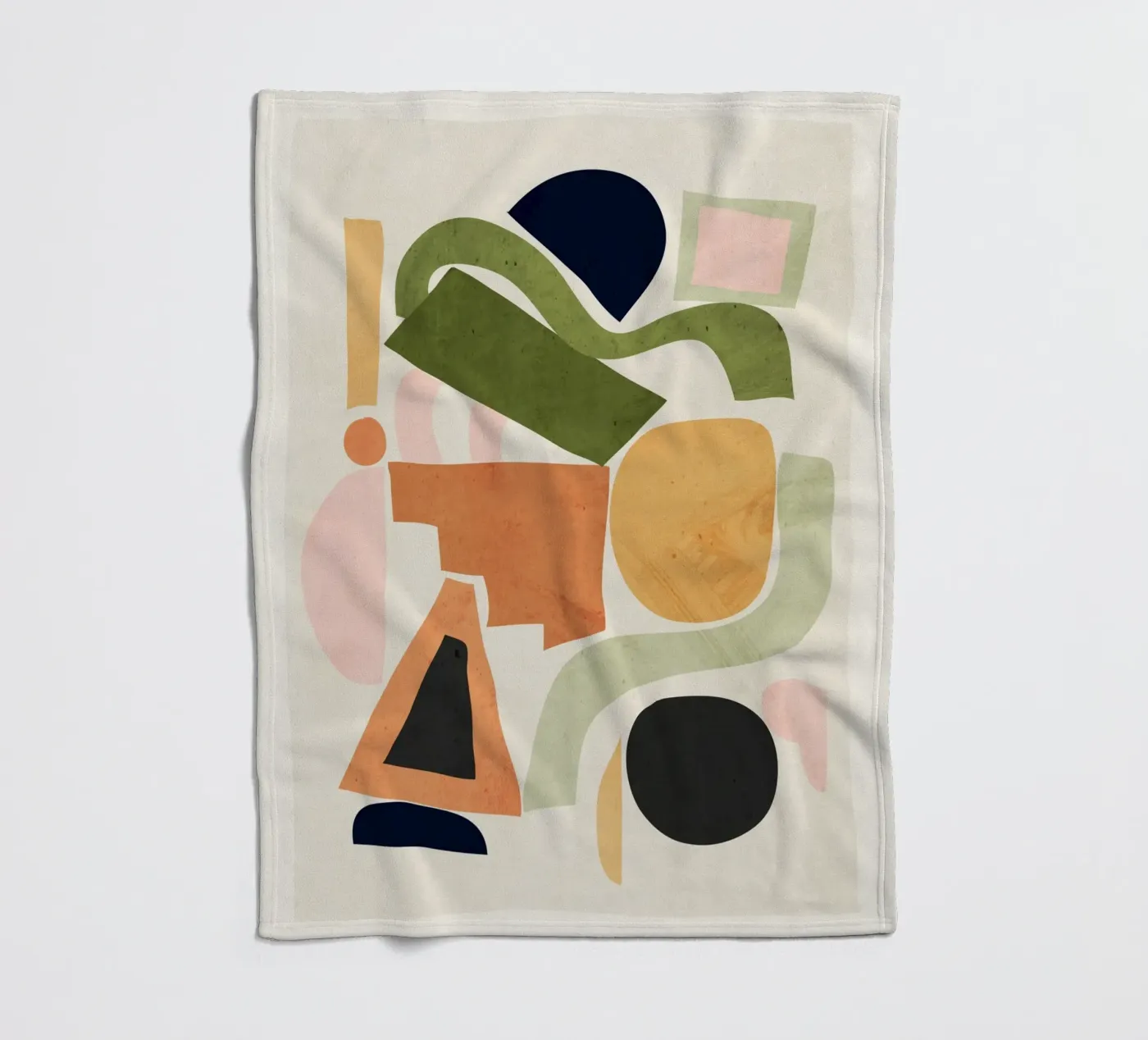 Geometric Abstract Forms fleecedeken van ThingDesign