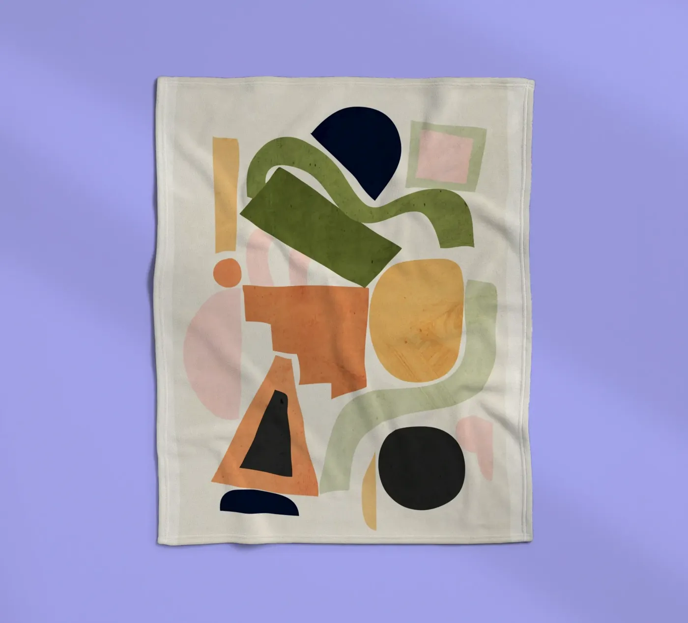 Geometric Abstract Forms fleecedeken van ThingDesign
