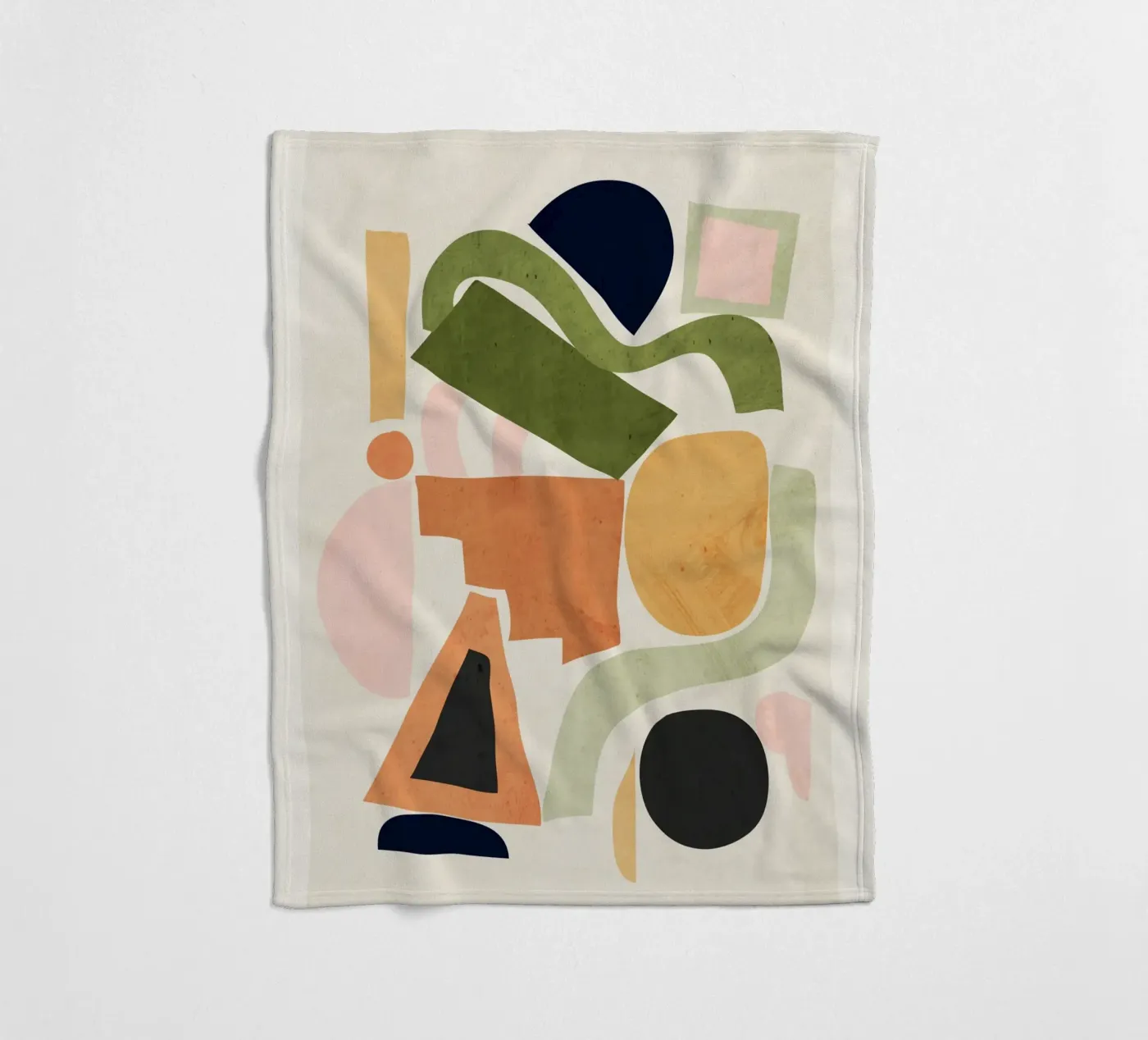 Geometric Abstract Forms fleecedeken van ThingDesign