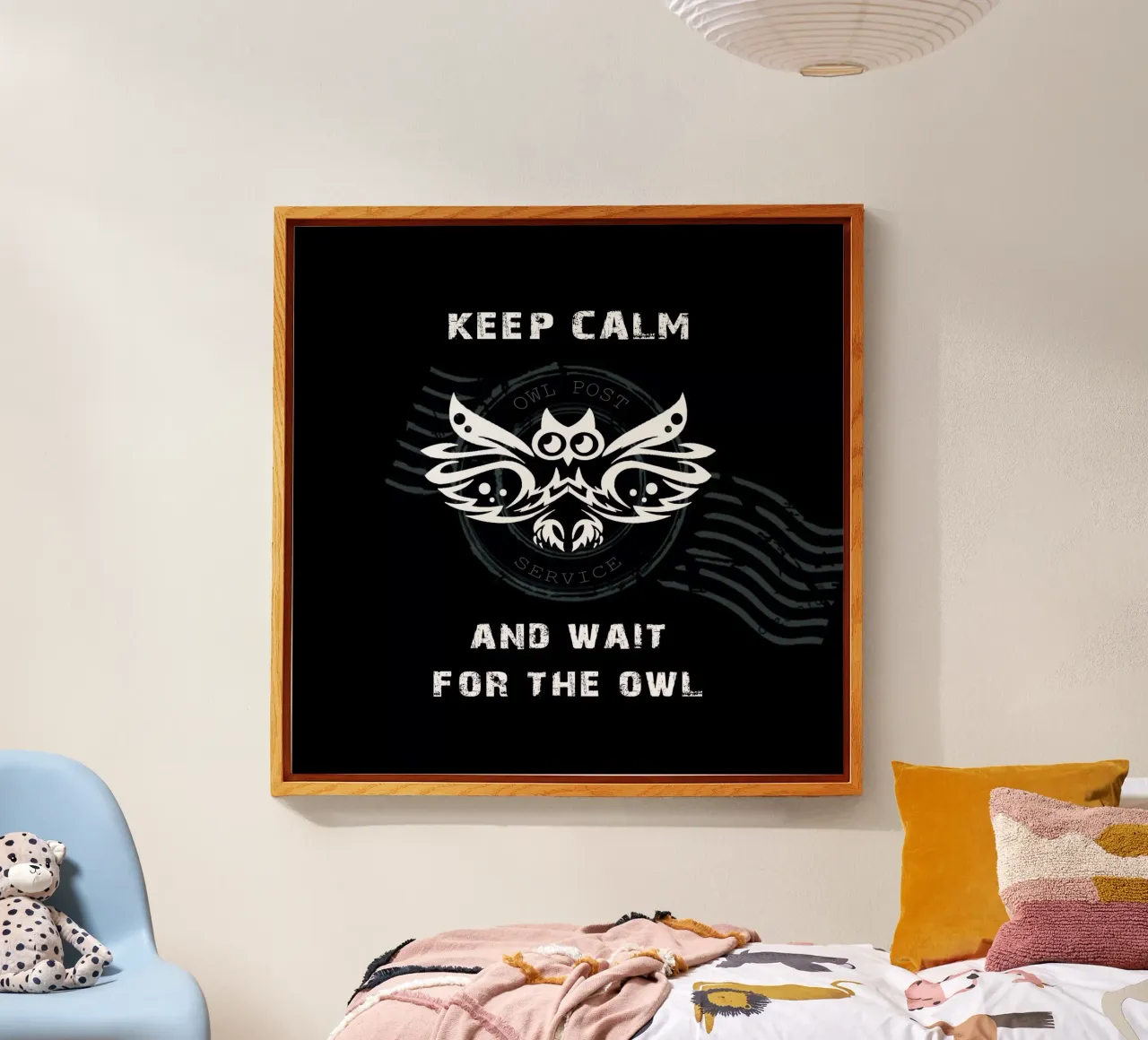 keep calm and wait for the owl - white plexiglass da steffi | wordART