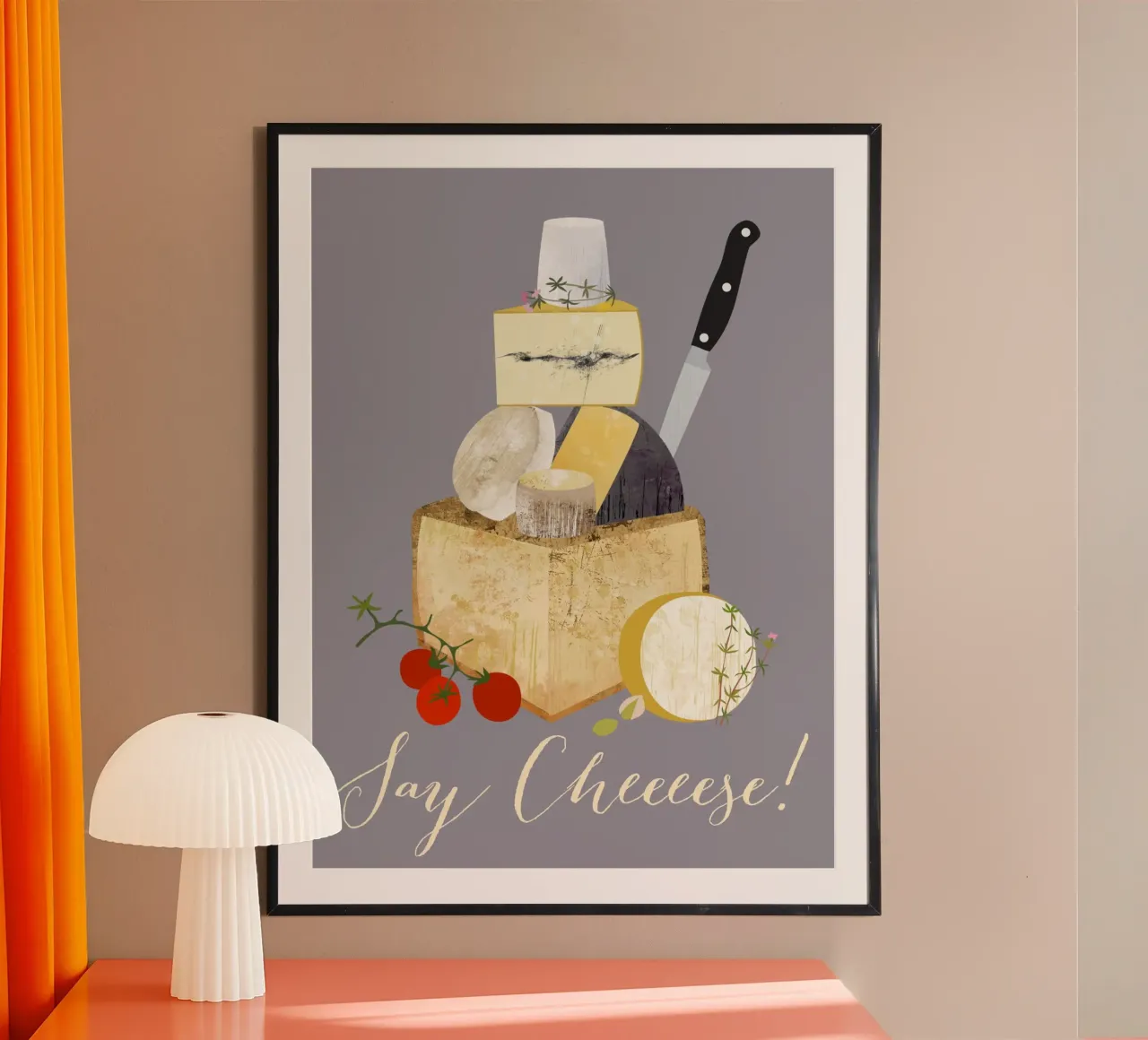 Say cheese poster by Taika Tori Art