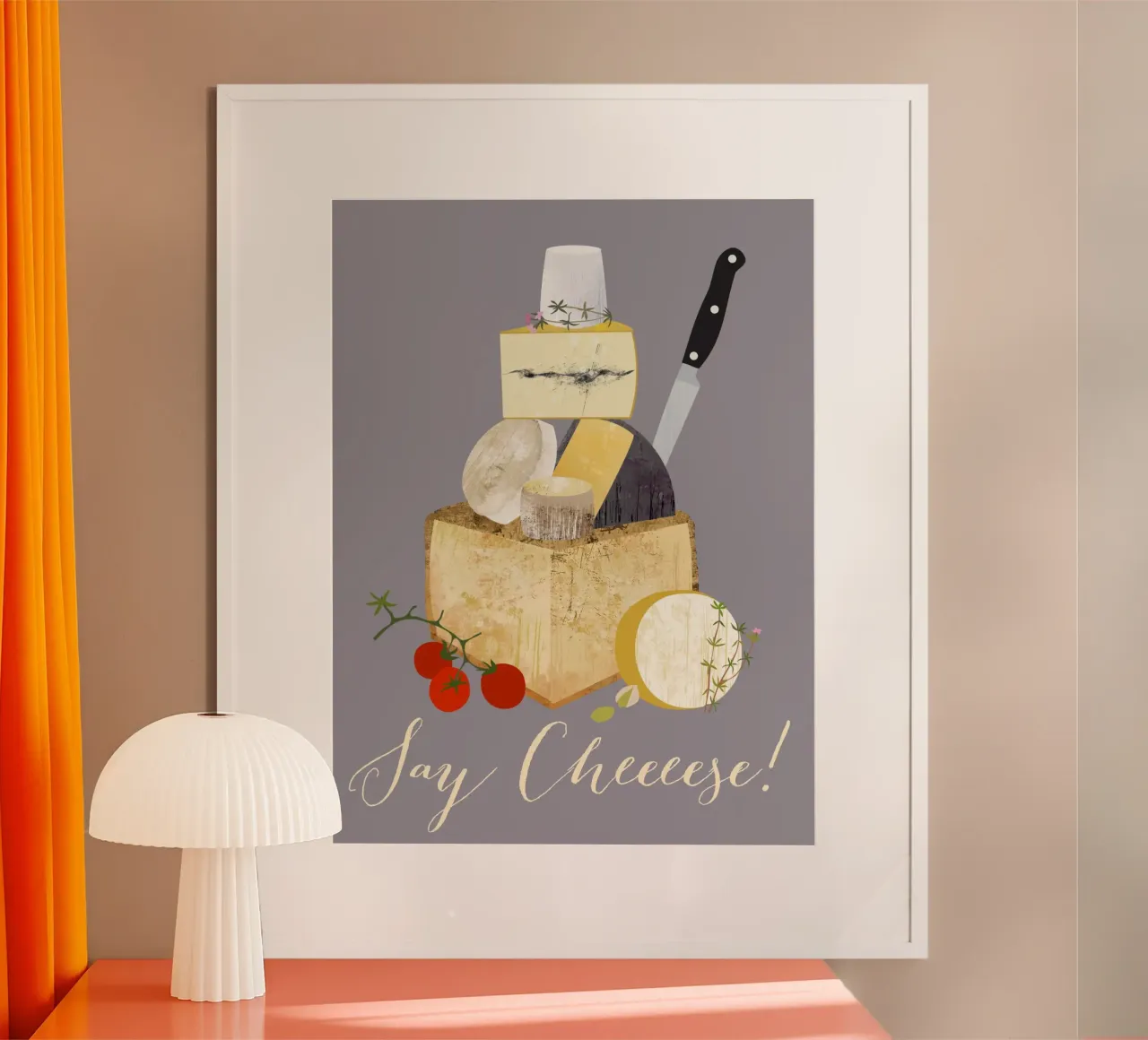 Say cheese poster by Taika Tori Art