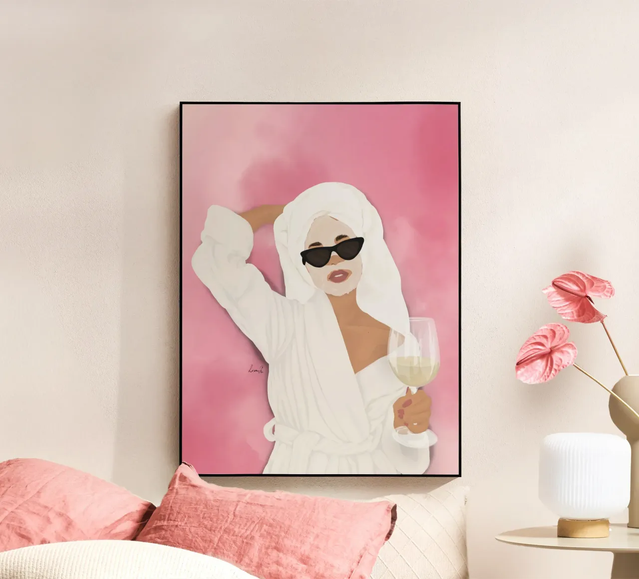 Benessere squilibrato plexiglass da Draw by Lisa