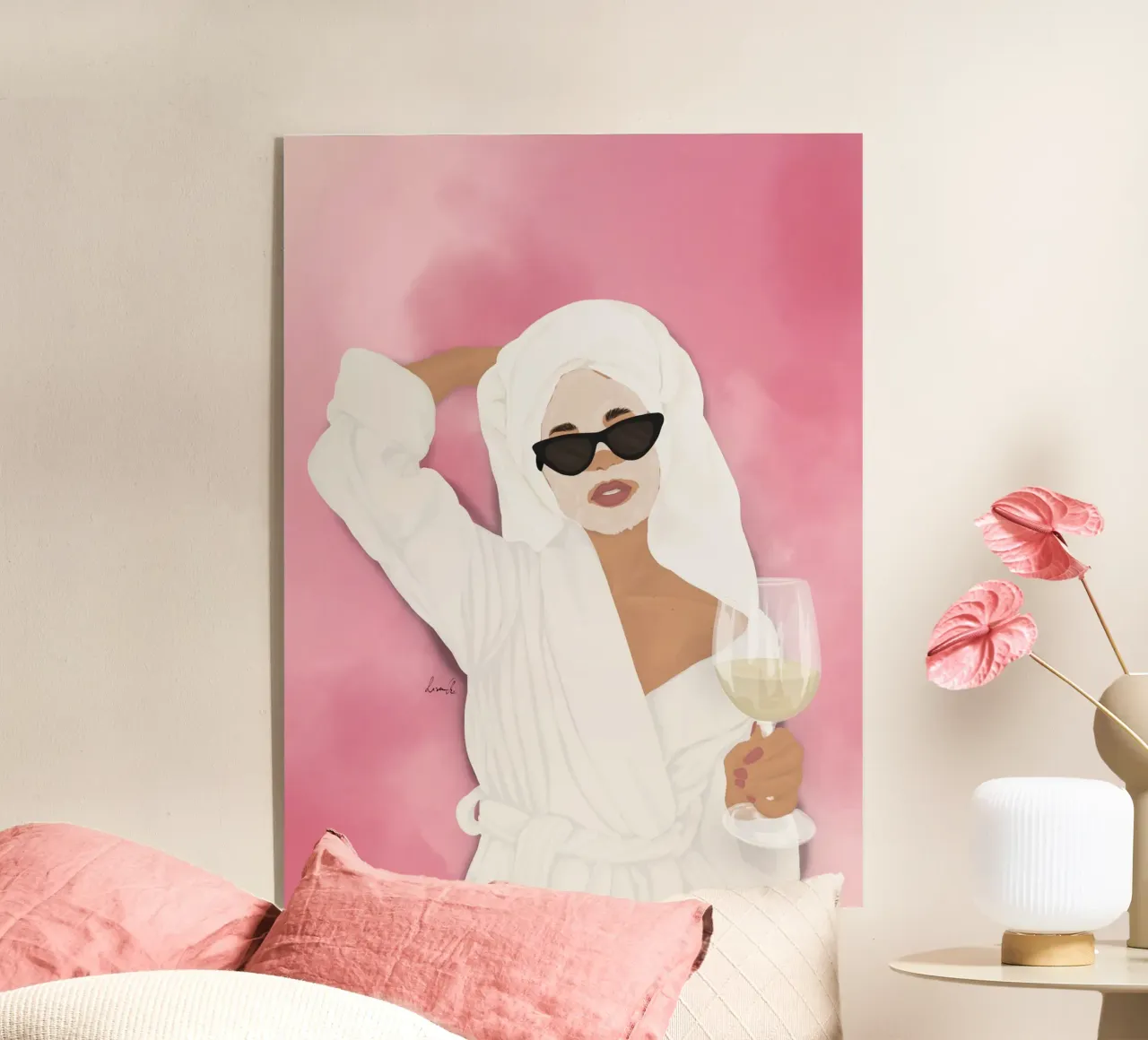 Benessere squilibrato plexiglass da Draw by Lisa