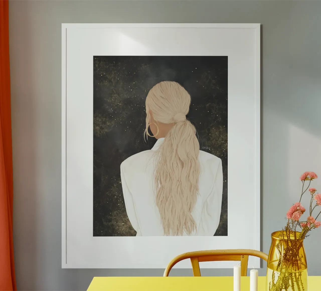 Baas babe poster van Draw by Lisa