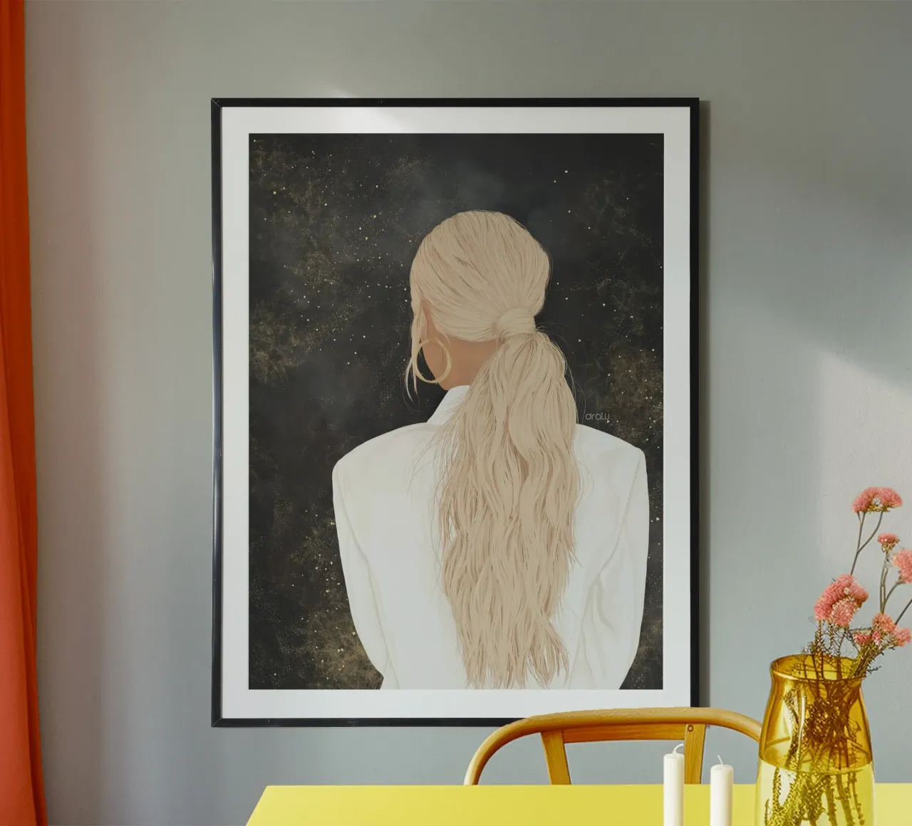 Baas babe poster van Draw by Lisa