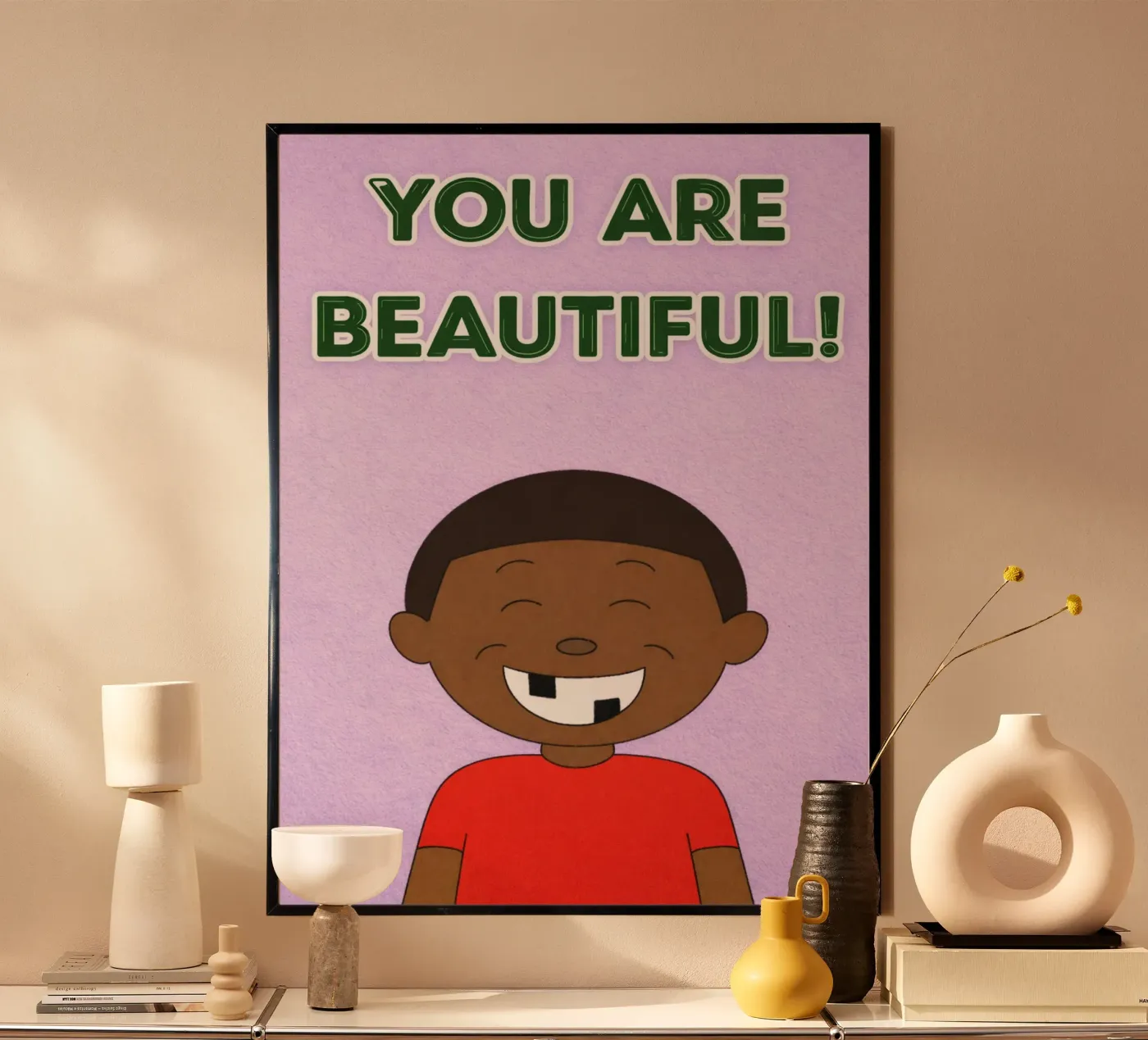 je bent mooi poster van jasmine