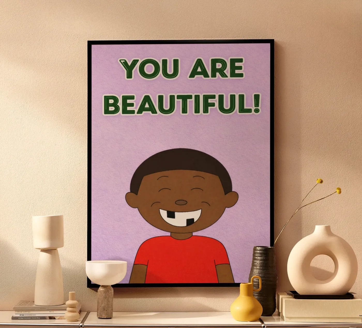 je bent mooi poster van jasmine