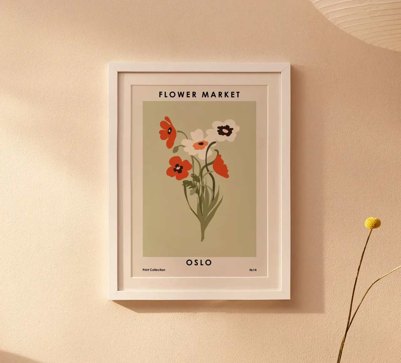 Mercato dei fiori di Oslo carta hahnemühle da NKTN Design