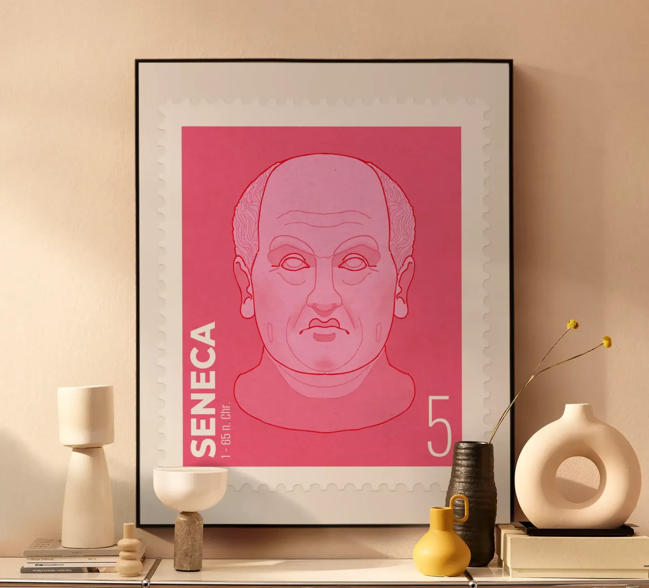 Seneca stamp plexiglass da Face & Content