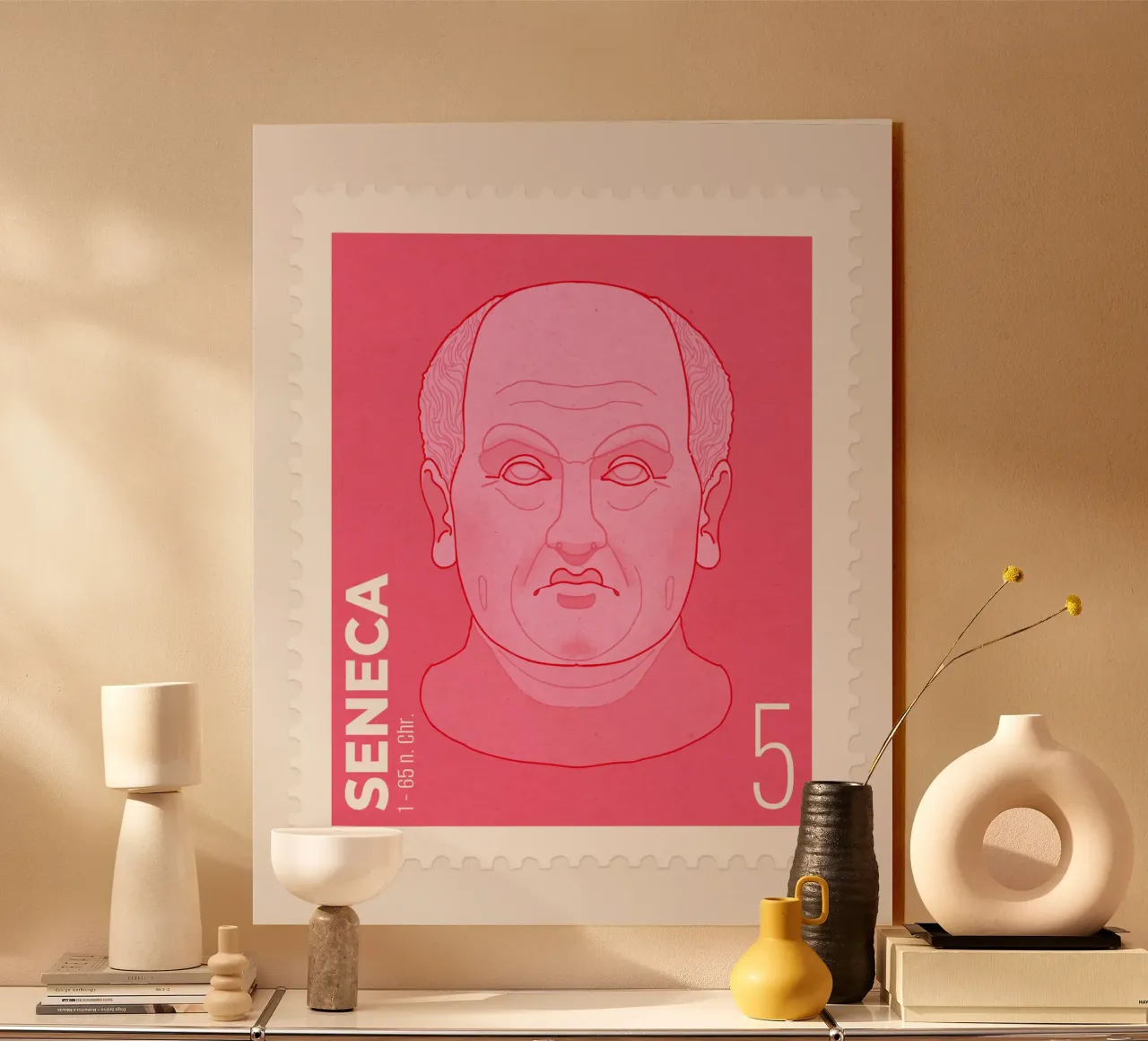 Seneca stamp plexiglass da Face & Content