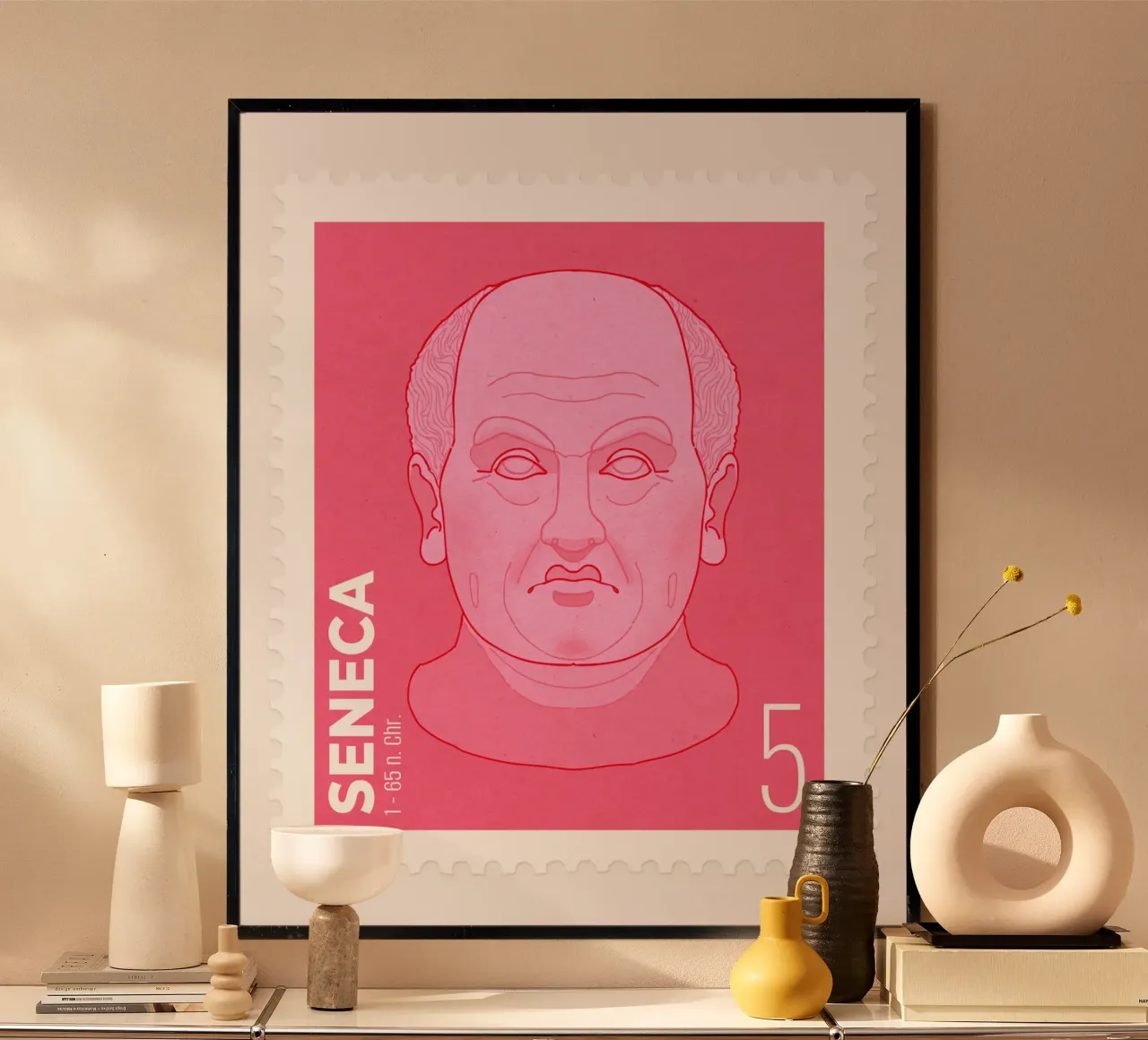 Francobollo Seneca poster da Face & Content