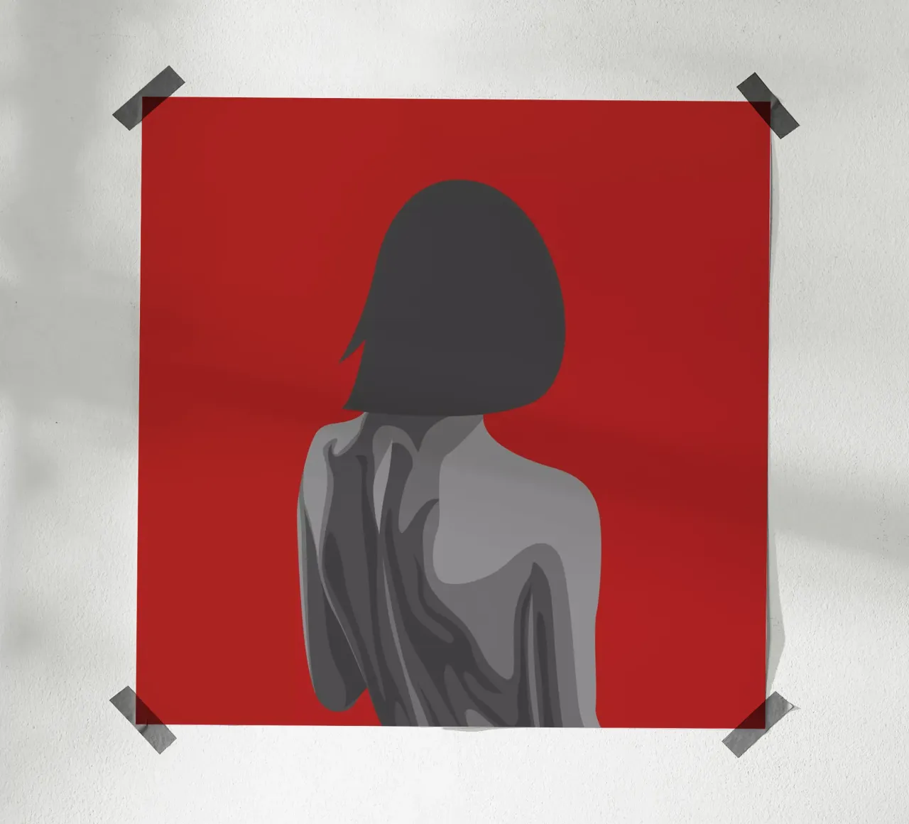 Lonely heat - 2019 poster with wooden frame by curve_tamer