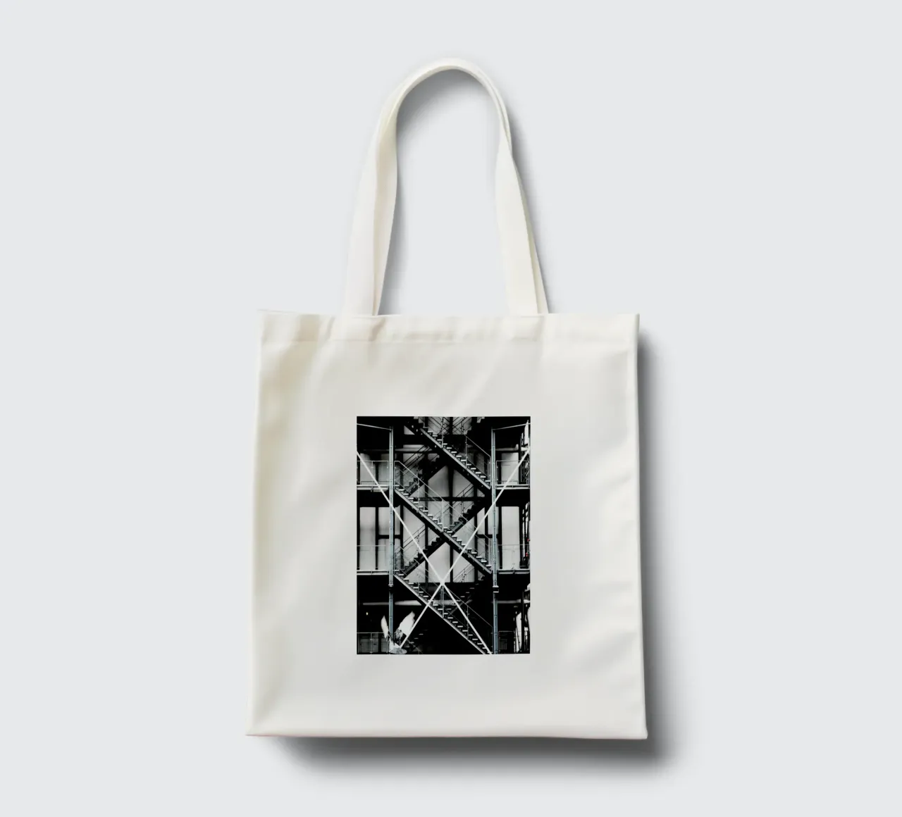 Gray tote bag by Sophie Etchart