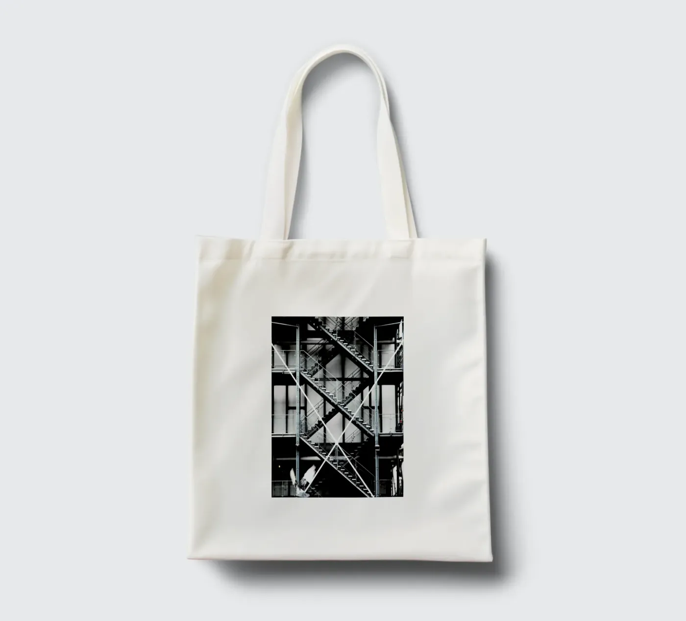 Gray tote bag by Sophie Etchart