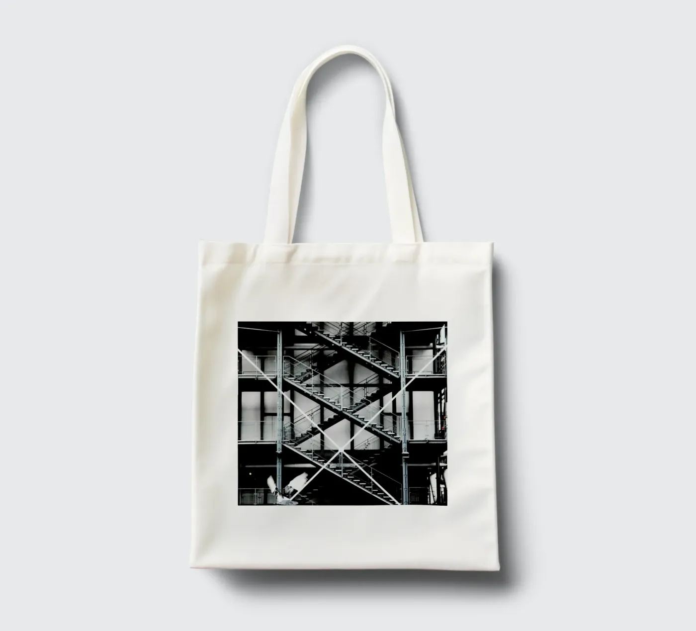 Gray tote bag by Sophie Etchart