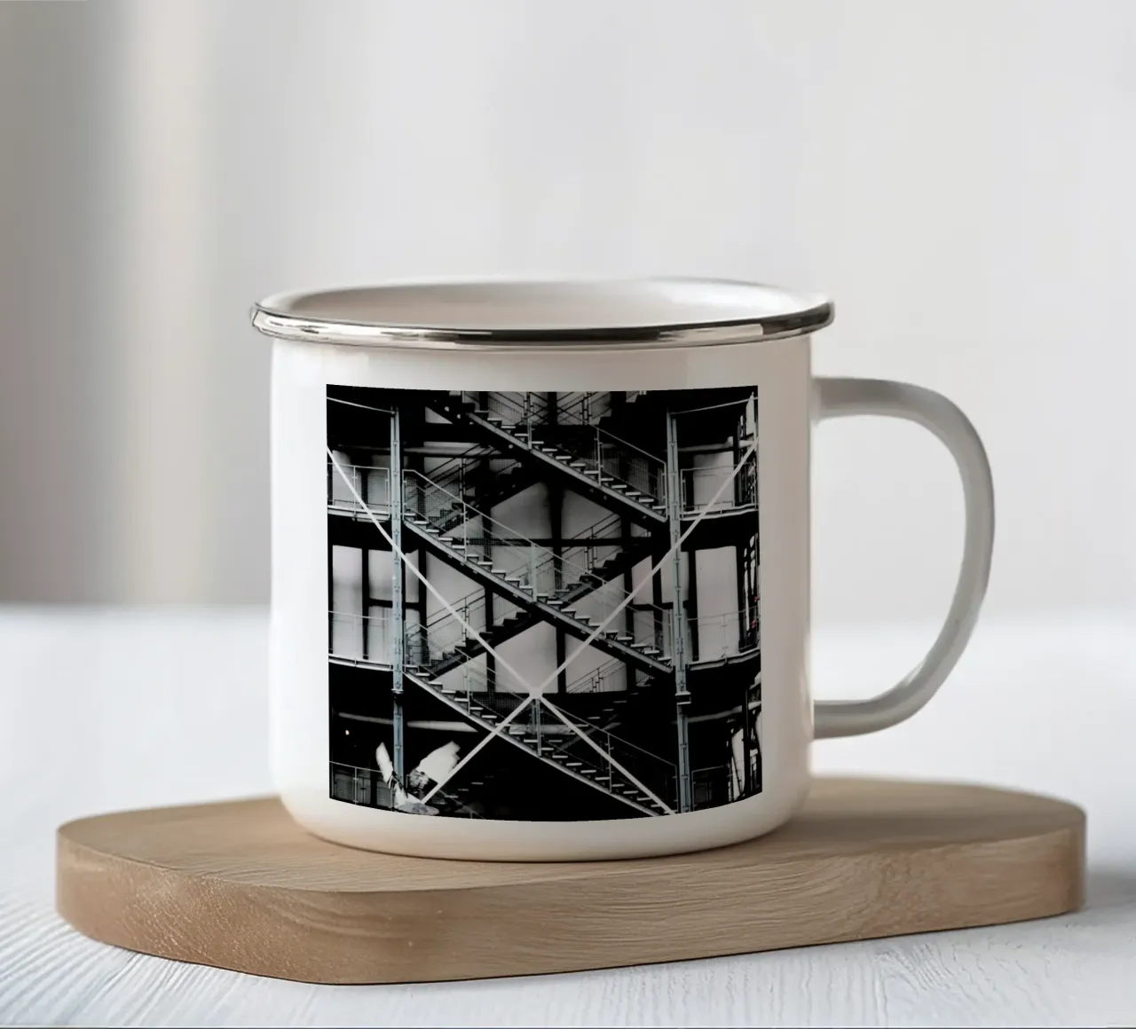 Gray tazza in smalto da Sophie Etchart