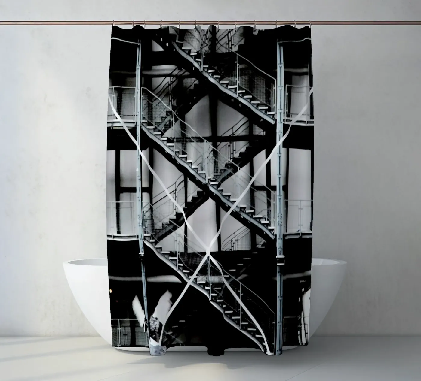 Gray Duschvorhang von Sophie Etchart