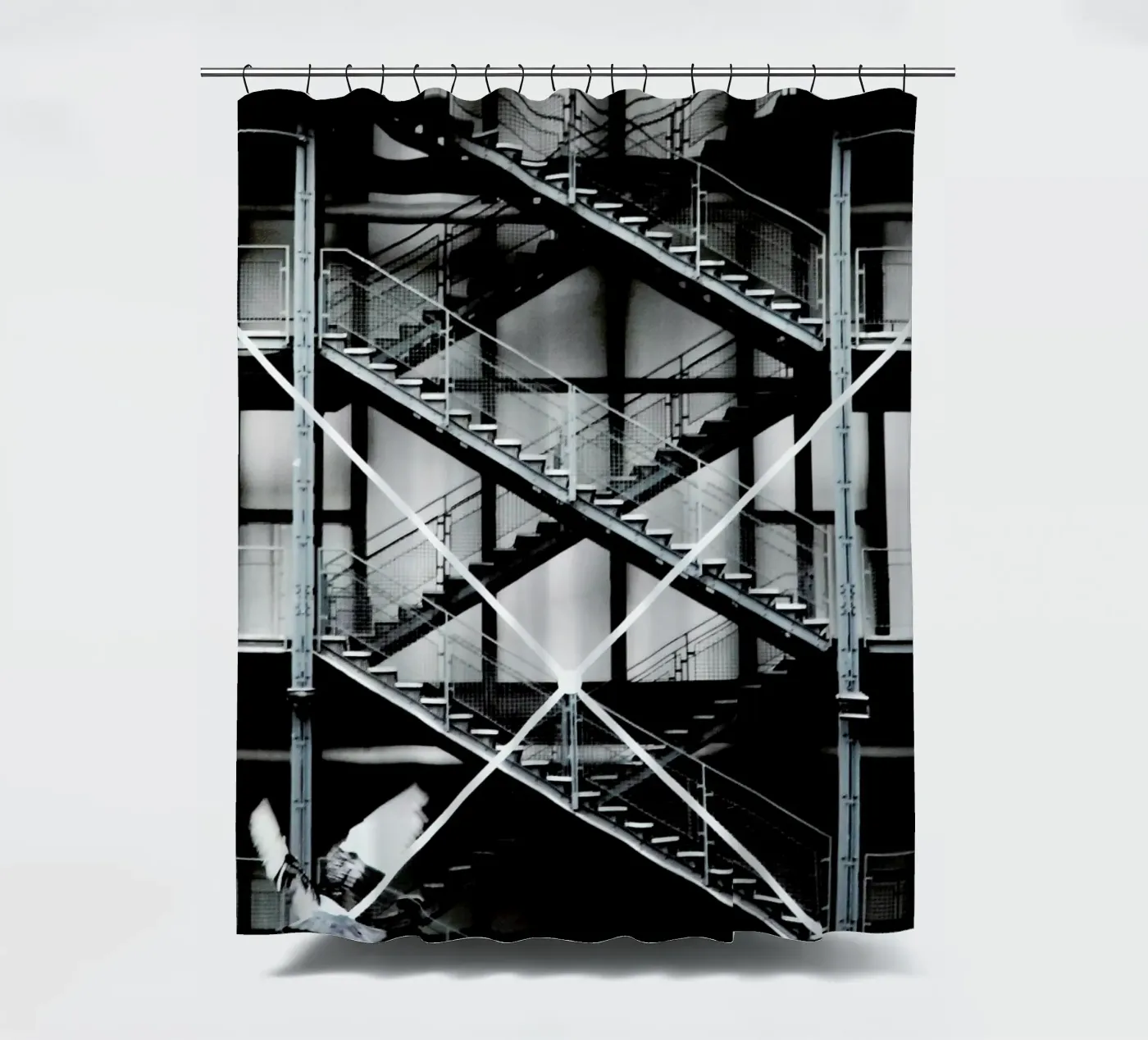 Gray Duschvorhang von Sophie Etchart