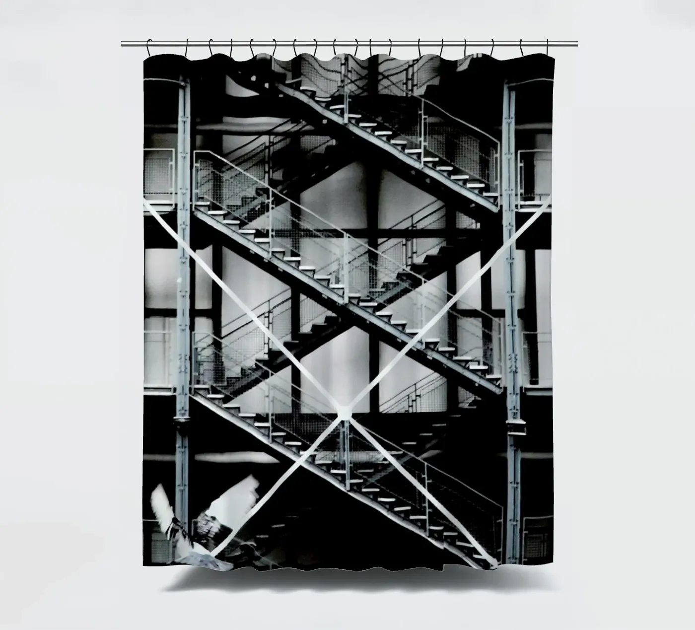 Gray Duschvorhang von Sophie Etchart