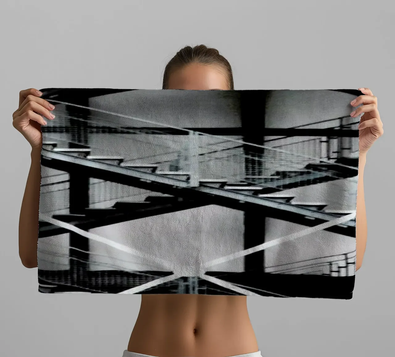 Gray asciugamano da bagno da Sophie Etchart
