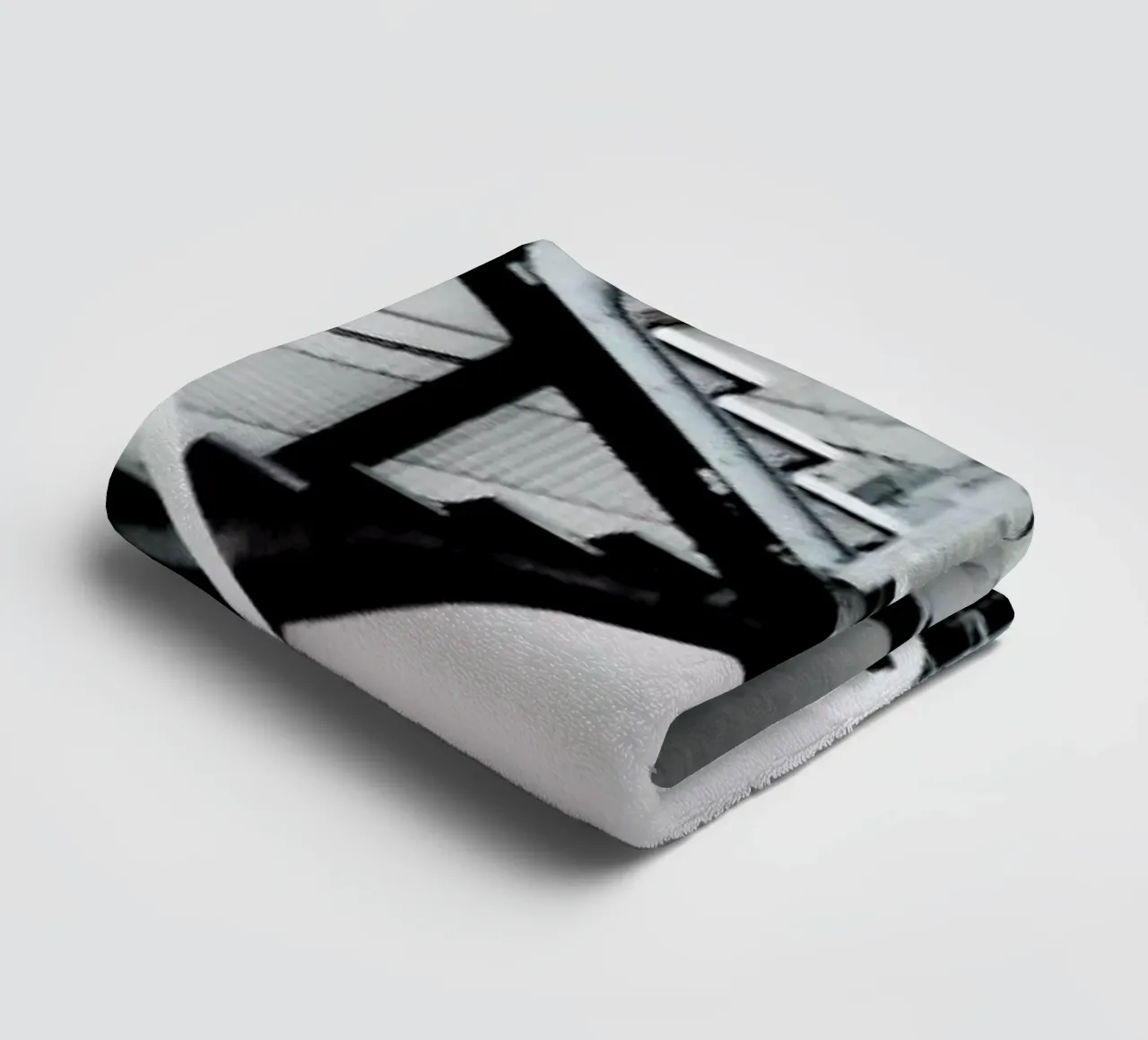 Gray towel by Sophie Etchart