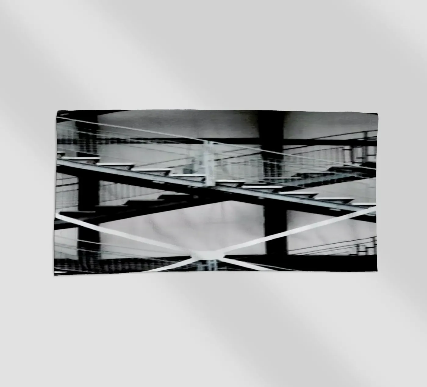 Gray beach towel by Sophie Etchart