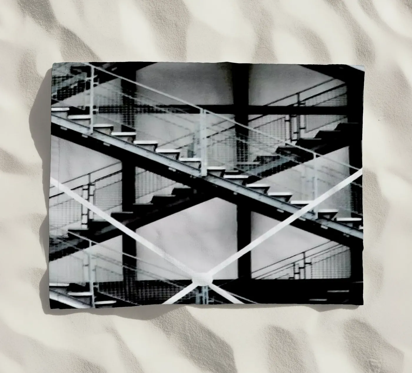 Gray beach towel by Sophie Etchart