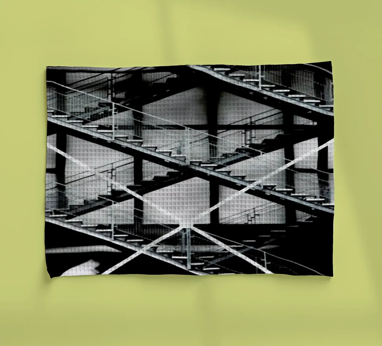 Gray tea towel by Sophie Etchart