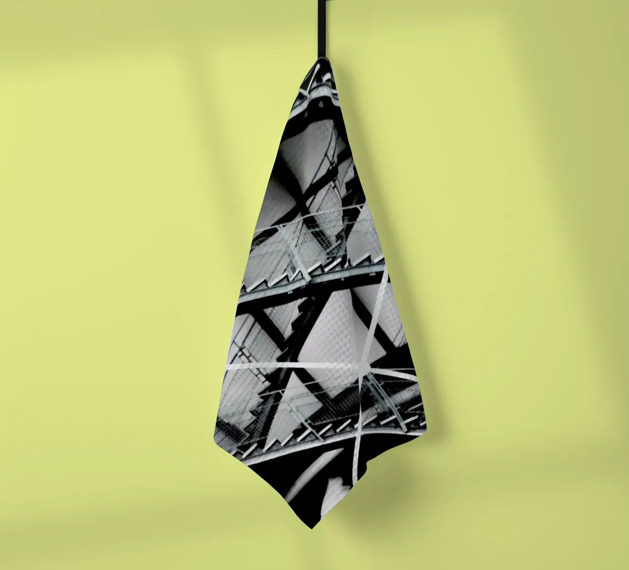 Gray tea towel by Sophie Etchart