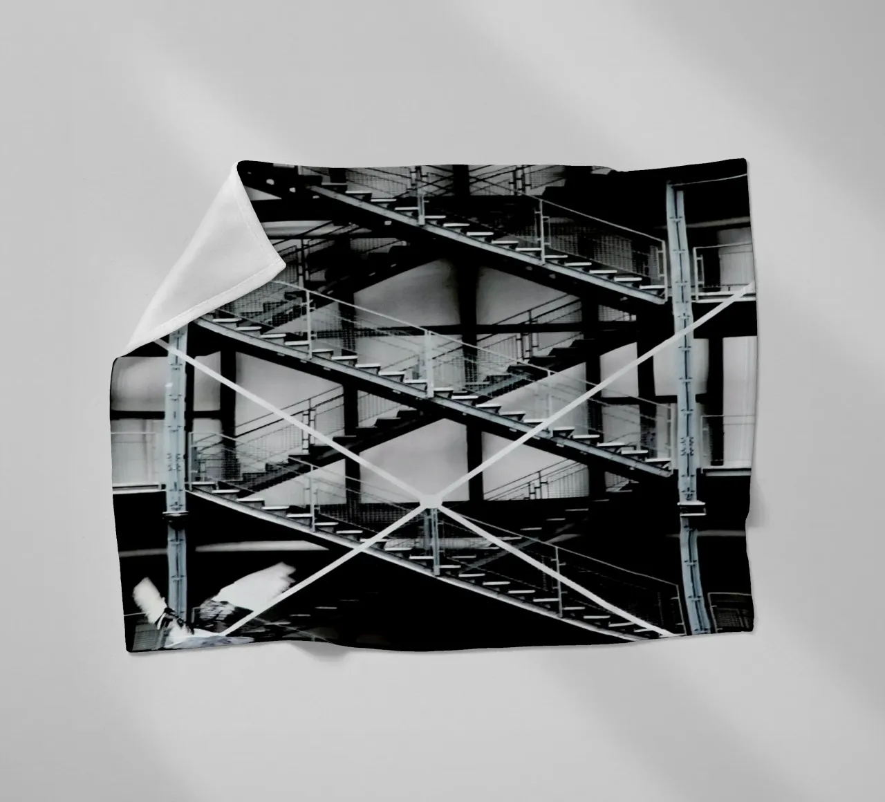 Gray fleecedeken van Sophie Etchart