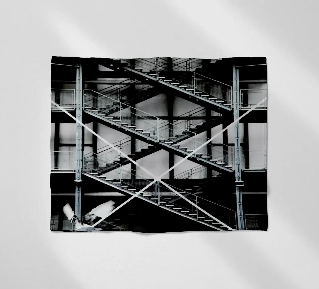 Gray fleecedeken van Sophie Etchart