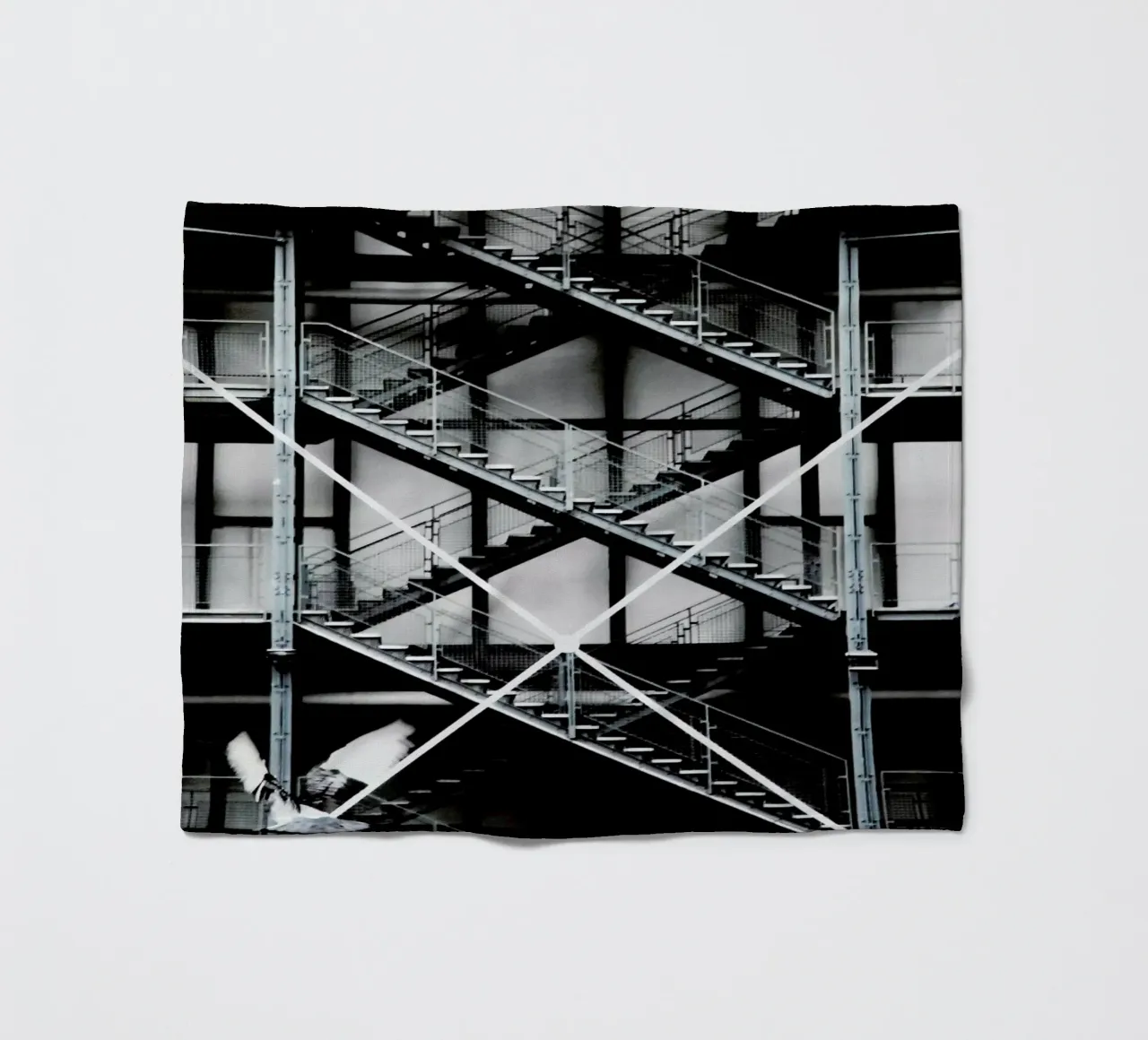 Gray fleecedeken van Sophie Etchart