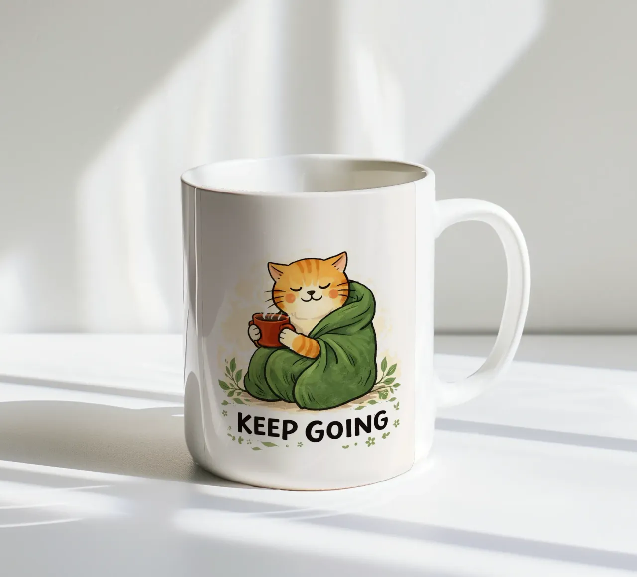 Keep Going ceramic mug by Ninatokka