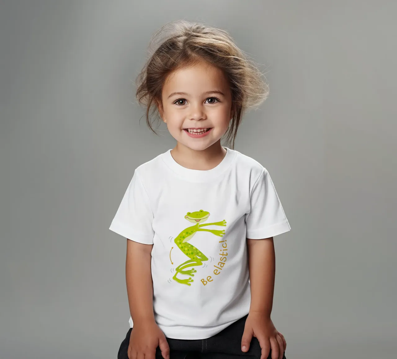 Be Elastic! Kinder T-Shirt von Andrea Dölling