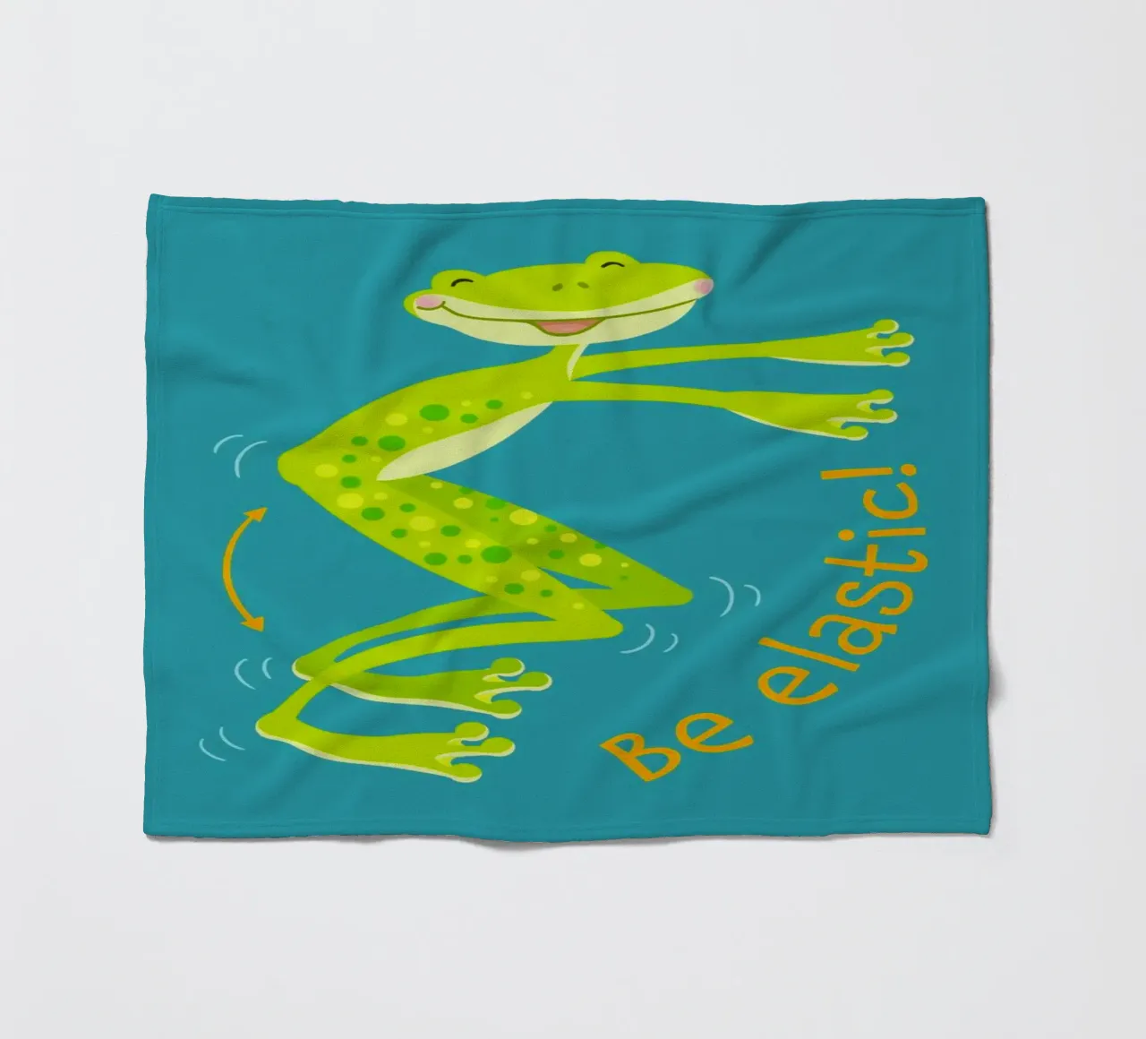 Sei elastisch! Fleecedecke von Andrea Dölling