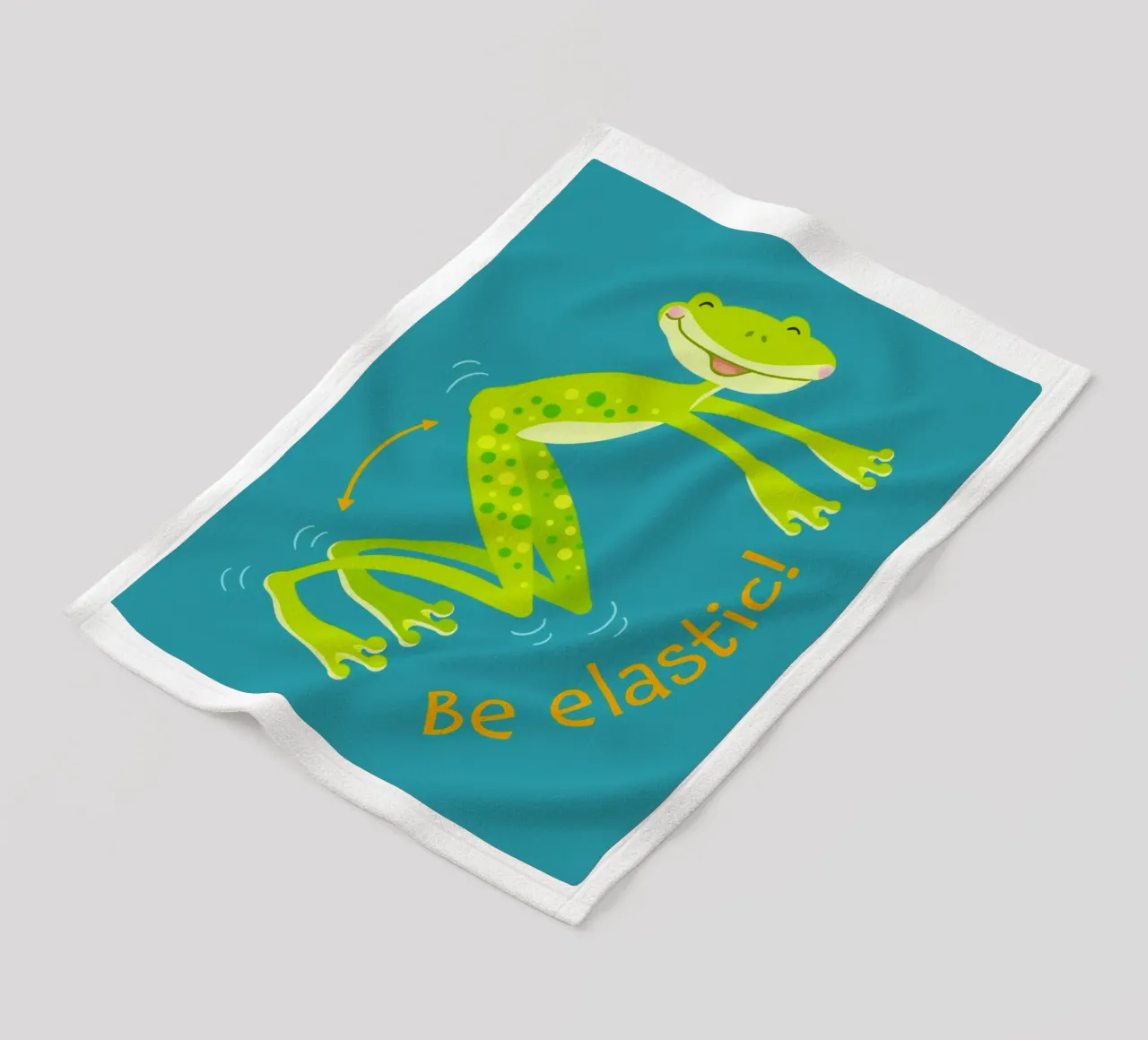 Sei elastisch! Fleecedecke von Andrea Dölling