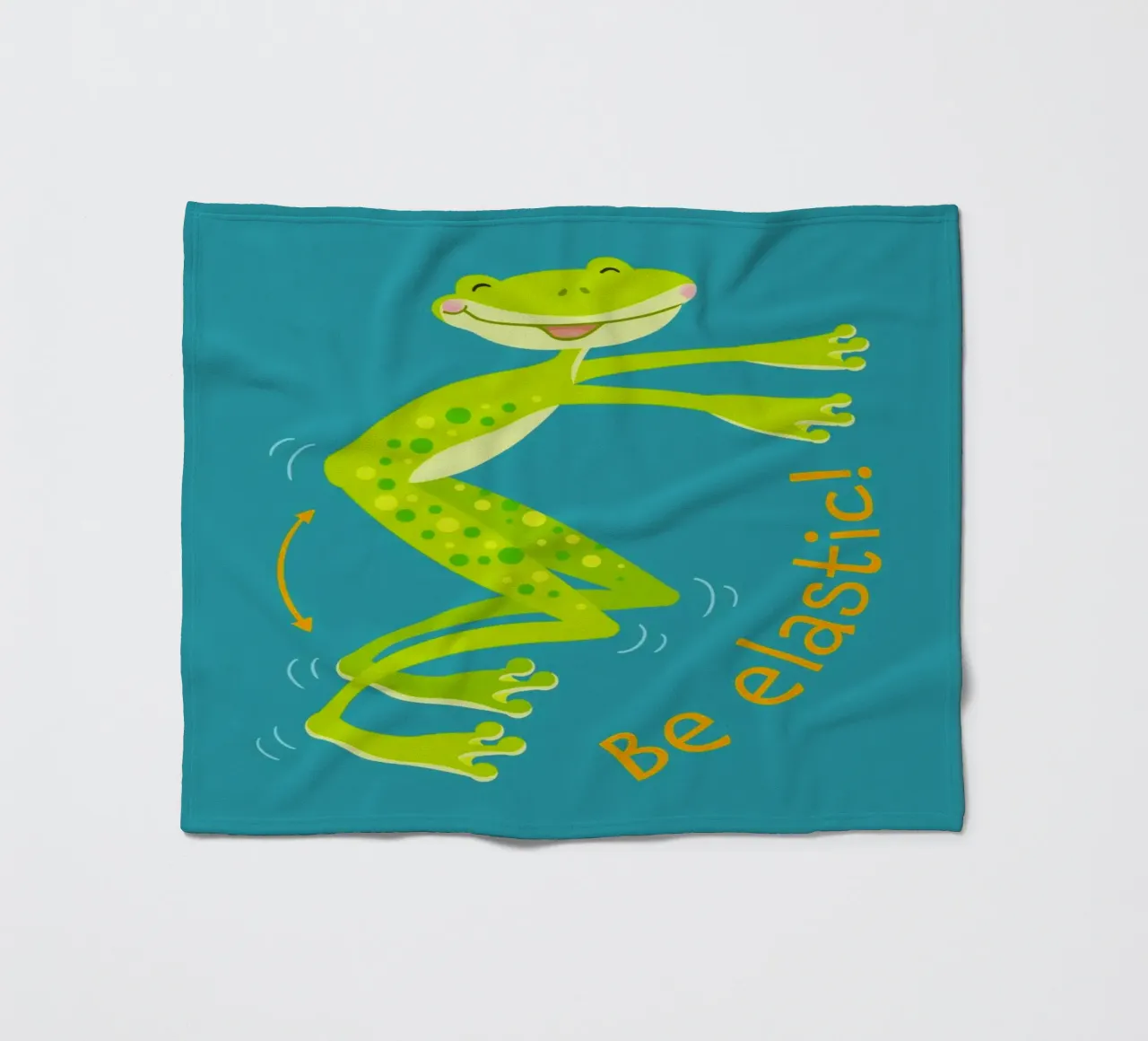 Sei elastisch! Fleecedecke von Andrea Dölling