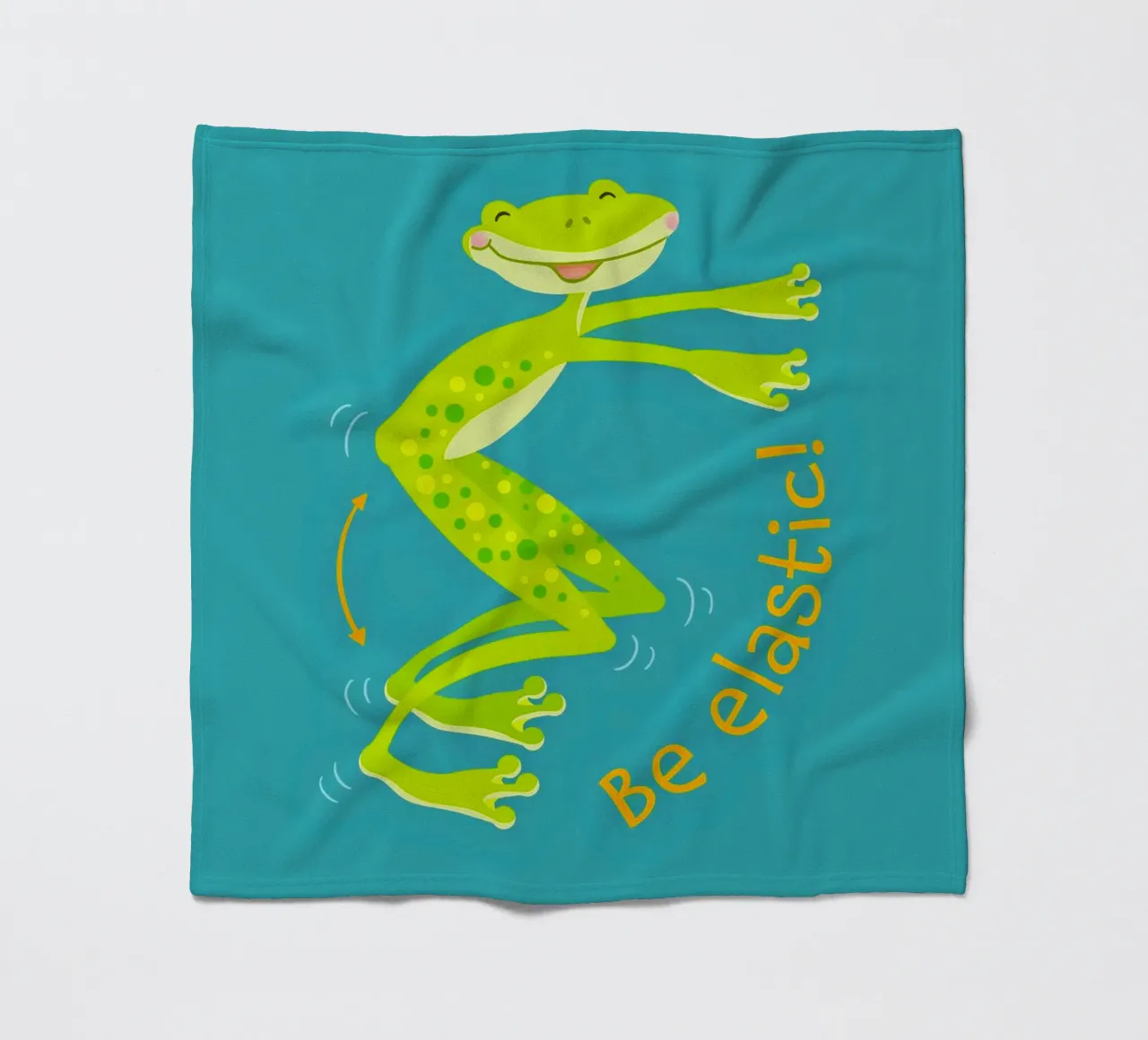 Sei elastisch! Fleecedecke von Andrea Dölling