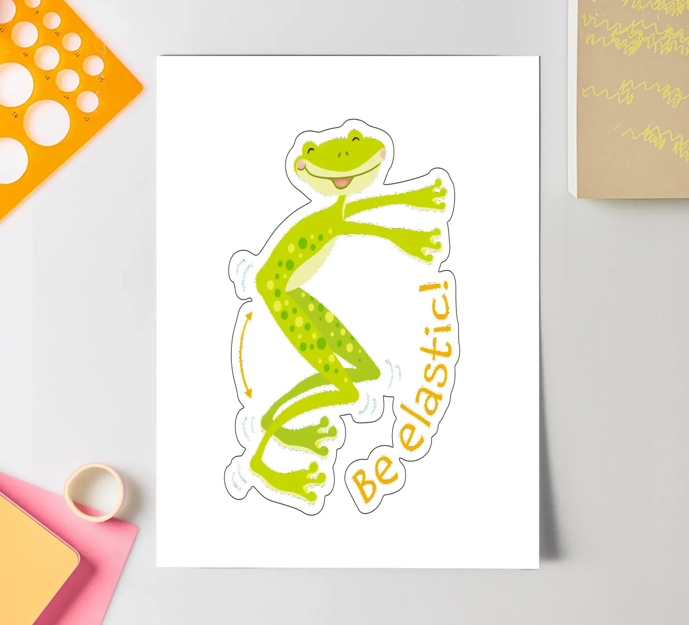 Be Elastic! Stickerbogen von Andrea Dölling