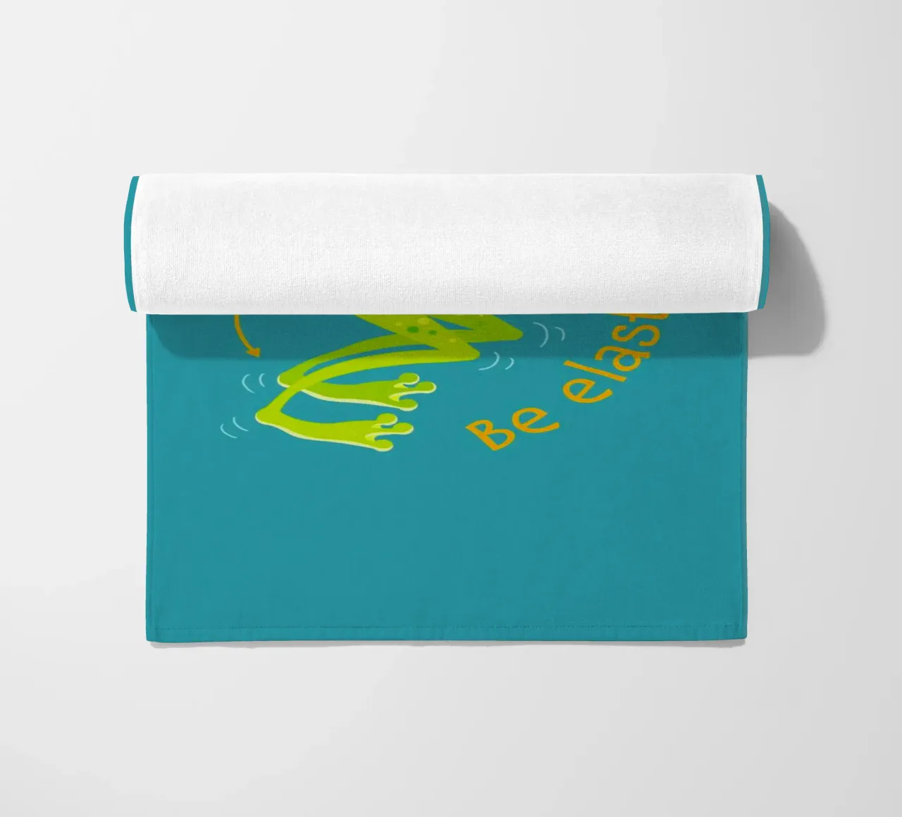 Sei elastisch! Strandtuch von Andrea Dölling