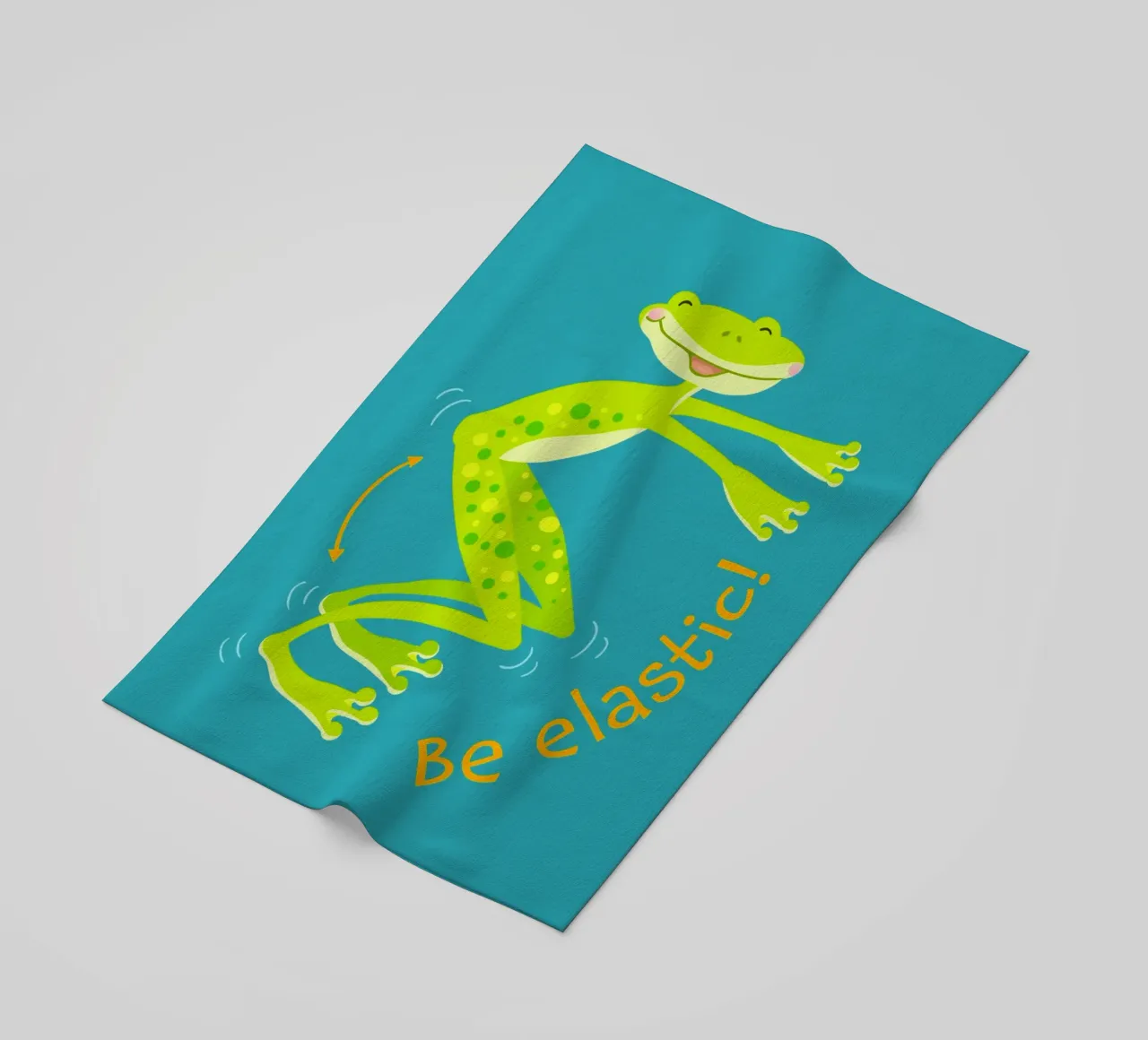 Sei elastisch! Strandtuch von Andrea Dölling