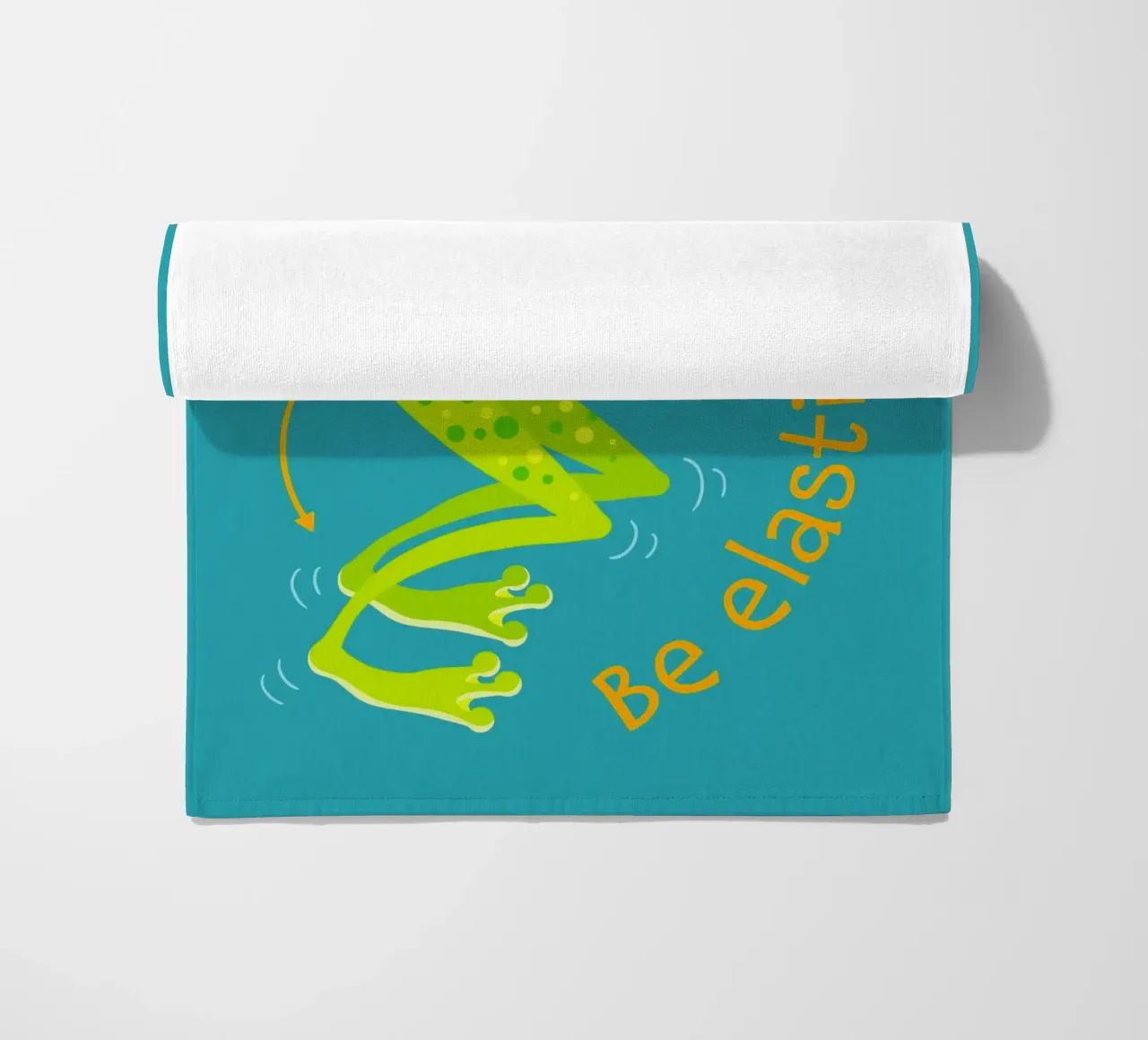 Sei elastisch! Strandtuch von Andrea Dölling