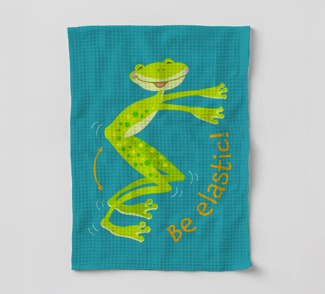 Sei elastisch! Geschirrtuch von Andrea Dölling